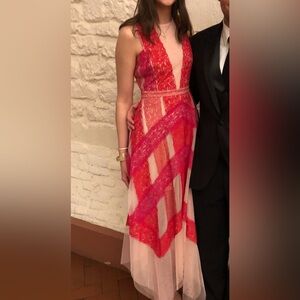 BCBG MAXAZRIA Andi Lace Trim Dress, size 2, worn once (originally $398)